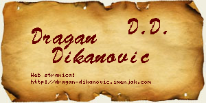 Dragan Dikanović vizit kartica